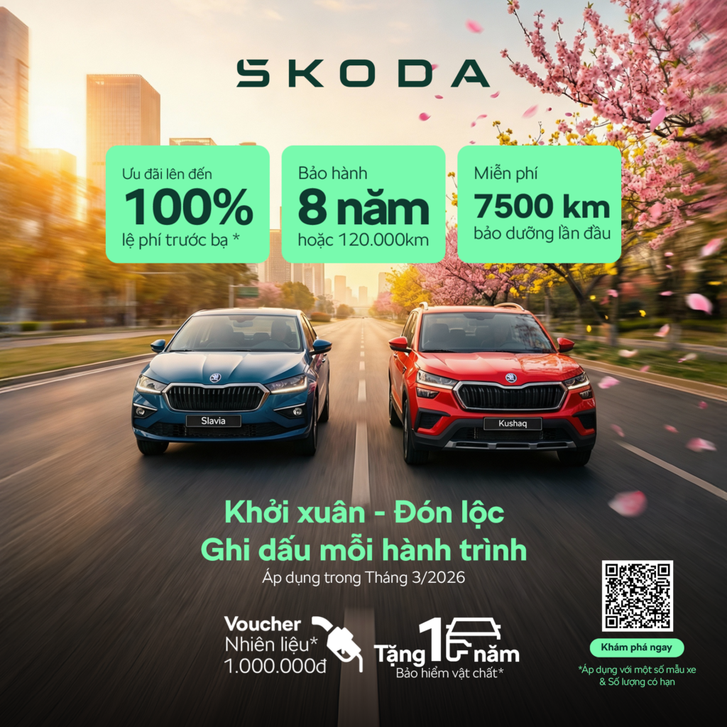 Skoda ưu đãi tháng 3 ngập tràn